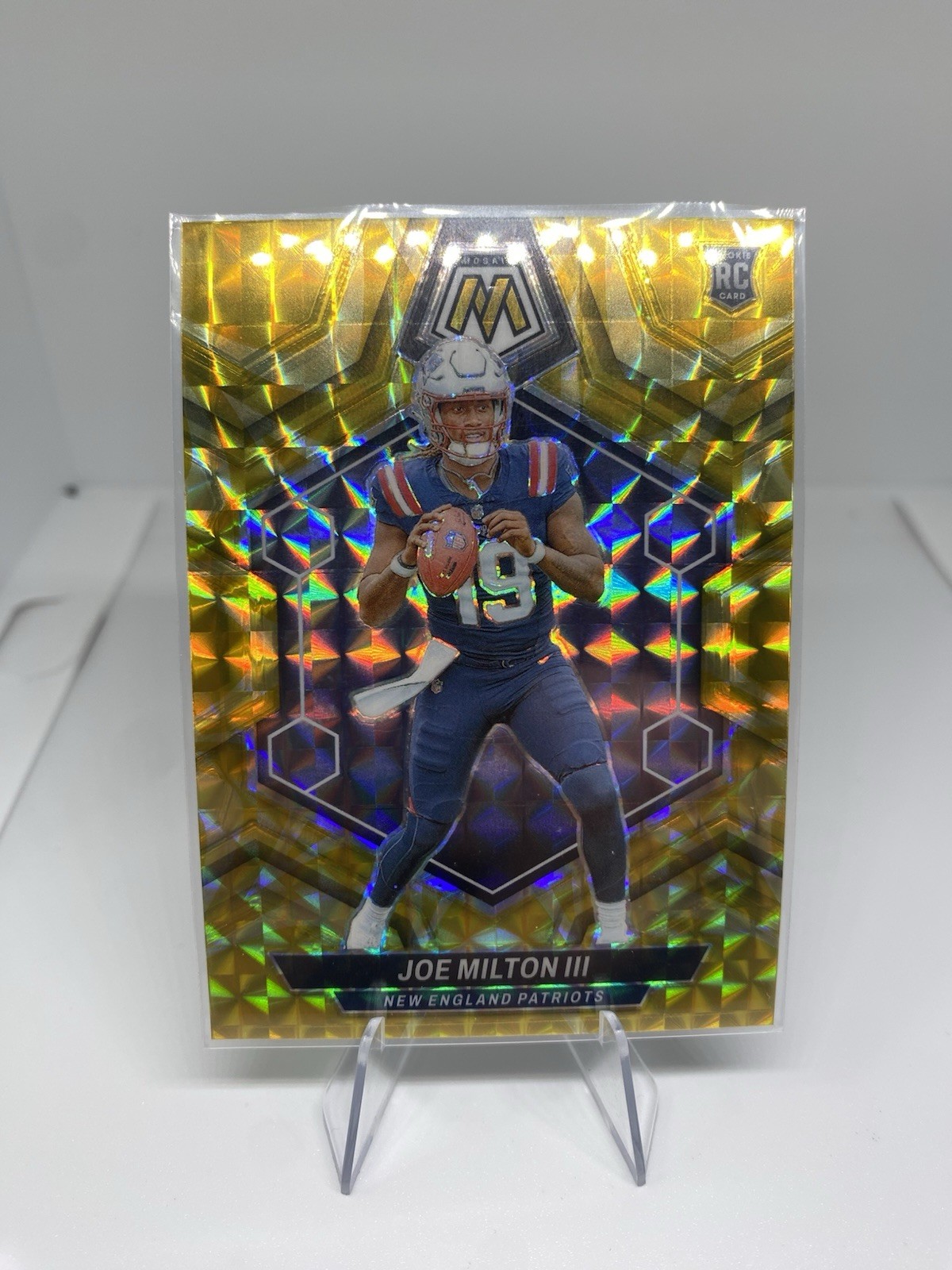 2024 Panini Mosaic - Rookies Joe Milton III #397 Reactive Yellow Mosaic Prizm...