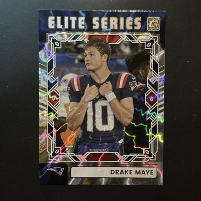 Drake Maye BLUE HYPER REFRACTOR ELITE SERIES CARD PANINI PATRIOTS MINT   