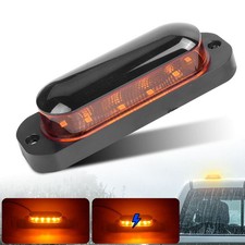 12v Led Amber Warning Flashing Strobe Beacon Hazard Emergency Light Lamp Truck