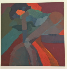 Zeitgenössisches britisches Öl auf Tafel, Mary-Louise Miller signiert