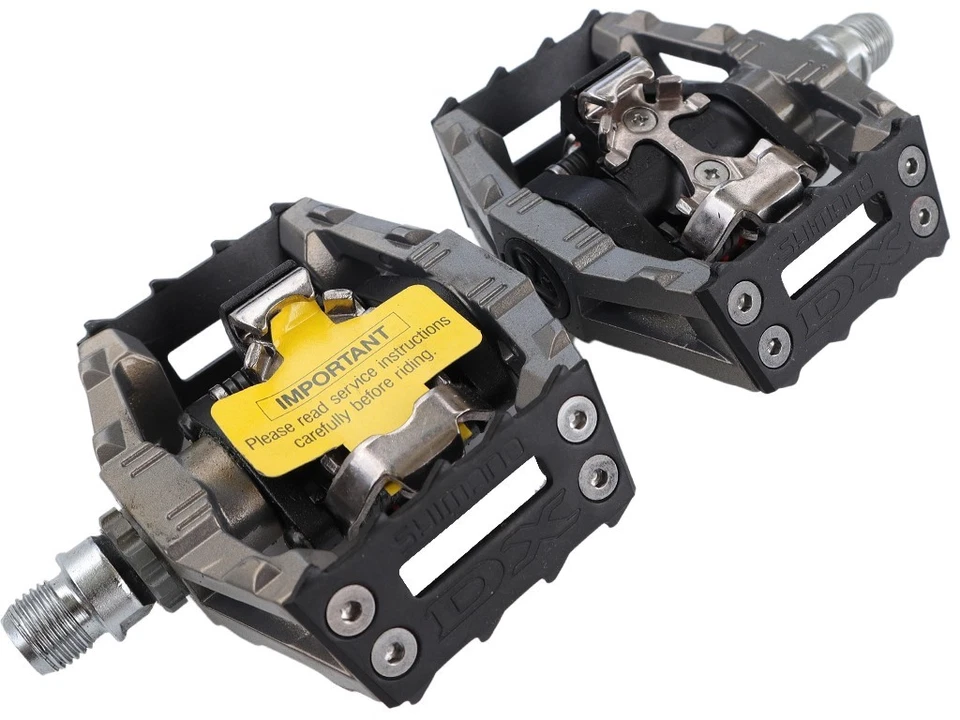 Vintage Shimano DX PD-M646 SPD Clipless Pedals w/Cleats Gravel BMX DH MTB Racing - Image 3 of 4