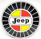 Jeep - Vintage Porcelain Sign - Gas Oil Service Station Dealership Pump Plate