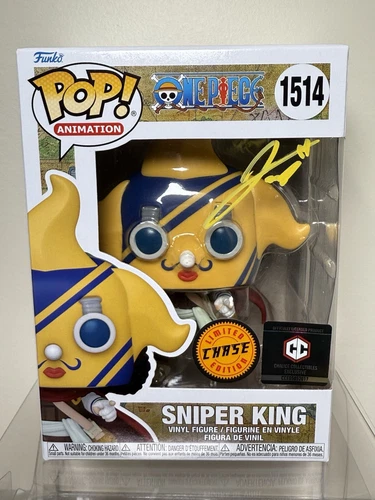 Funko Pop! One Piece Sniper King 514 Chase Chalice Collectibles Exclusive Signed