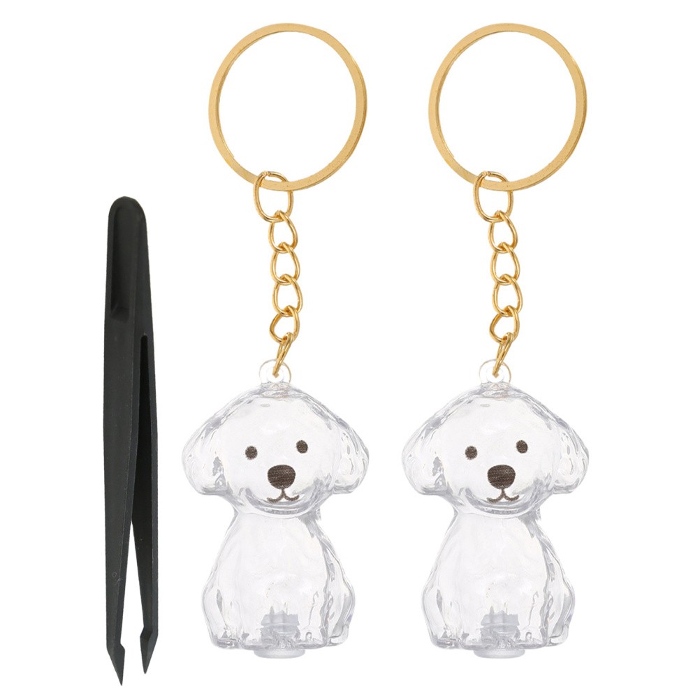 Set di portachiavi commemorativi per peli di cane foto 3