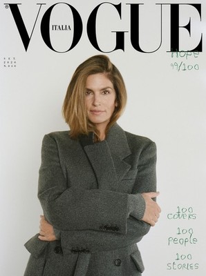CINDY CRAWFORD Vogue Magazine Italia September 2020 Cover 99 of 100 NEW