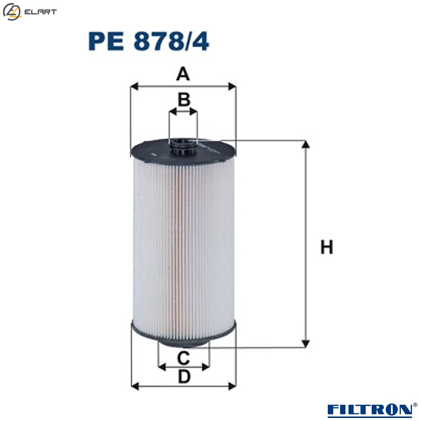 FUEL FILTER PE 878/4 FOR IVECO ASTRA F3BE3681B/F3BE3681A/F3HFE611C 12.9L 6cyl