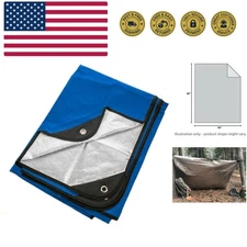 Insulated Tarp | Reusable Heavy Duty Thermal Survival Blanket – 60 x 82 in, R...