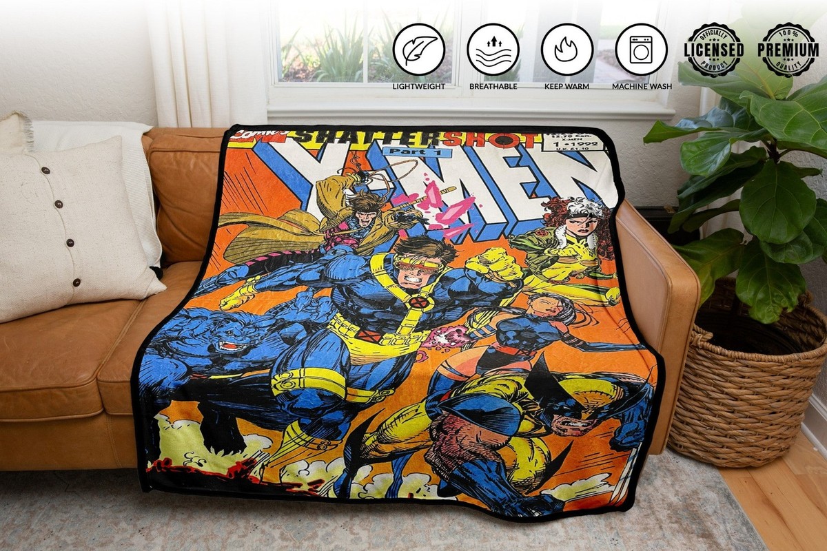 Marvel X-Men 90'S Shattershot Fleece Throw Blanket | eBay