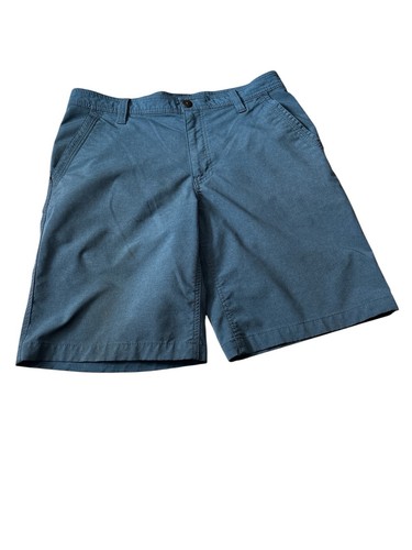 GH Bass Green Flat Front Dark Wash Chino Short Size 32