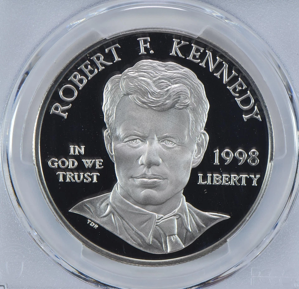 1998-S Robert F Kennedy Commemorative Dollar PR69 DCAM PCGS Blue Label *3743 - Image 3 of 4