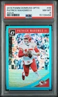 2018 PANINI DONRUSS OPTIC AQUA #49 PATRICK MAHOMES II 102/299 PSA 8