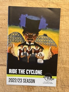 RIDE THE CYCLONE Musical 2023 Arean Stage DC Playbill ASHLYN MADDOX Katie Murray