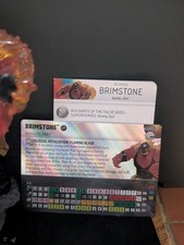 Heroclix Superman Wonder Woman G003 Brimstone With LG003 Legacy Card And Og Card