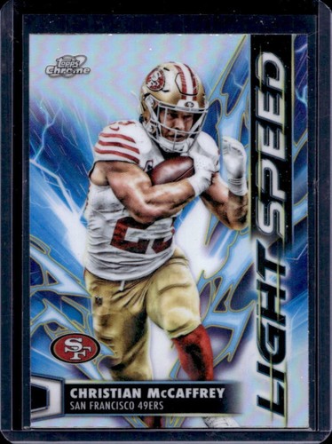 2025 Topps Cosmic Chrome Christian McCaffrey Light Speed #LS-20 49ers