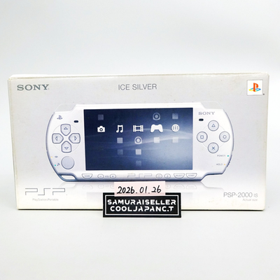 SONY PSP Playstation Portable Console Ice Silver PSP-2000 IS Japan