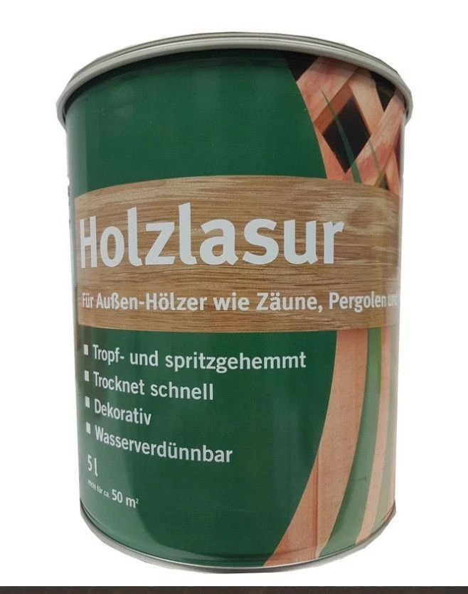 €4,00L 5 L Meffert MHD Holzlasur kiefer außen Hölzer dekorativ wasserbasiert - Photo 1/1