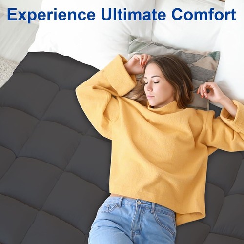 Thick Mattress Topper Quilted Cooling Mattress Topper Pad Up to 23 Inches Deep - Picture 30 of 33