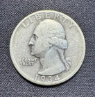 1934 Washington Quarter Dollar 25C VG-F 90% Silver 💥BELOW MELT*💥Heavy Motto