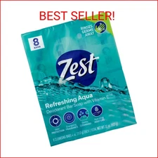Zest 8-Bar Bath Size Soap, Aqua, 4 Ounce per bar, 8 bars, 32 Ounce