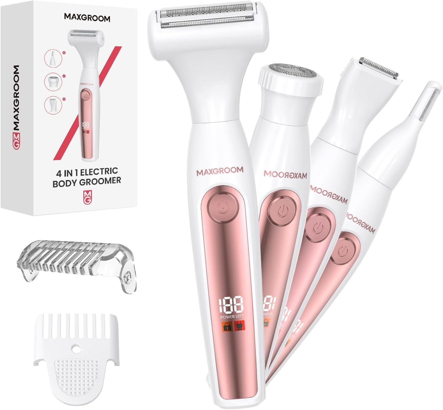 Rasoio Elettrico Donna 4 in 1: Risparmio e Qualità per Depilazione Intima