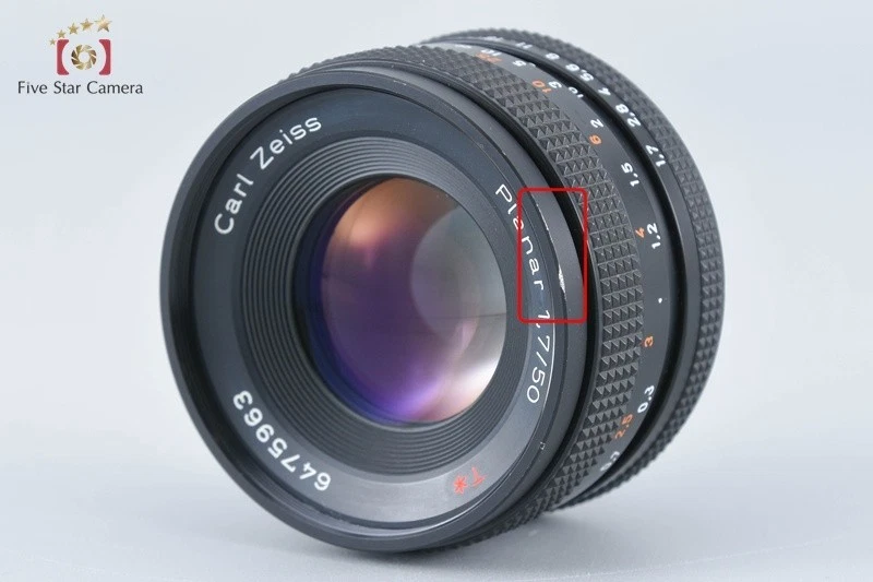 CONTAX Carl Zeiss Planar 50mm f/1.7 T* AEJ 2025.11 Overhauled!! [Very Good] - Image 3 of 4