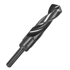 22mm Drill Bit with 1/2" Straight Reduced Shank HSS 9341 Black Oxide