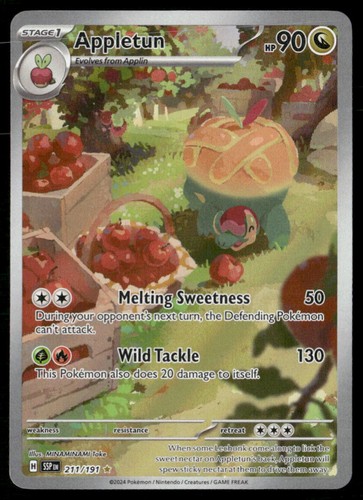 APPLETUN 211/191 ILLUSTRATION RARE SURGING SPARKS POKEMON HOLO NM
