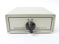 DB25 RS-232 Vintage Computer 2 Way Manual Data Transfer Switch box (nice)