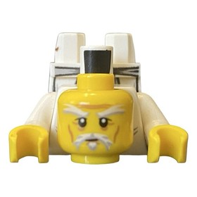 Lego Mini Figure Ninjago Sensei Wu from Set 70626 Complete w Golden Staff