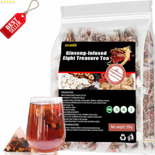 Ginseng Eight Treasure Tea 20ct Five Treasures Kidney Herbal Blend Sweet - US