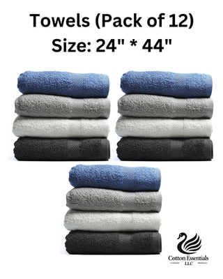 #ad Luxury Bath Towel 12pack 24#x27;#x27; * 44quot; for Home Car wash kids $145.99