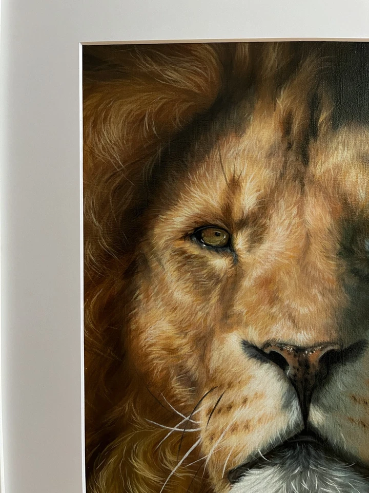 Оригинальная картина маслом портрет лев 30 * 40 см - Изображение 3 из 4