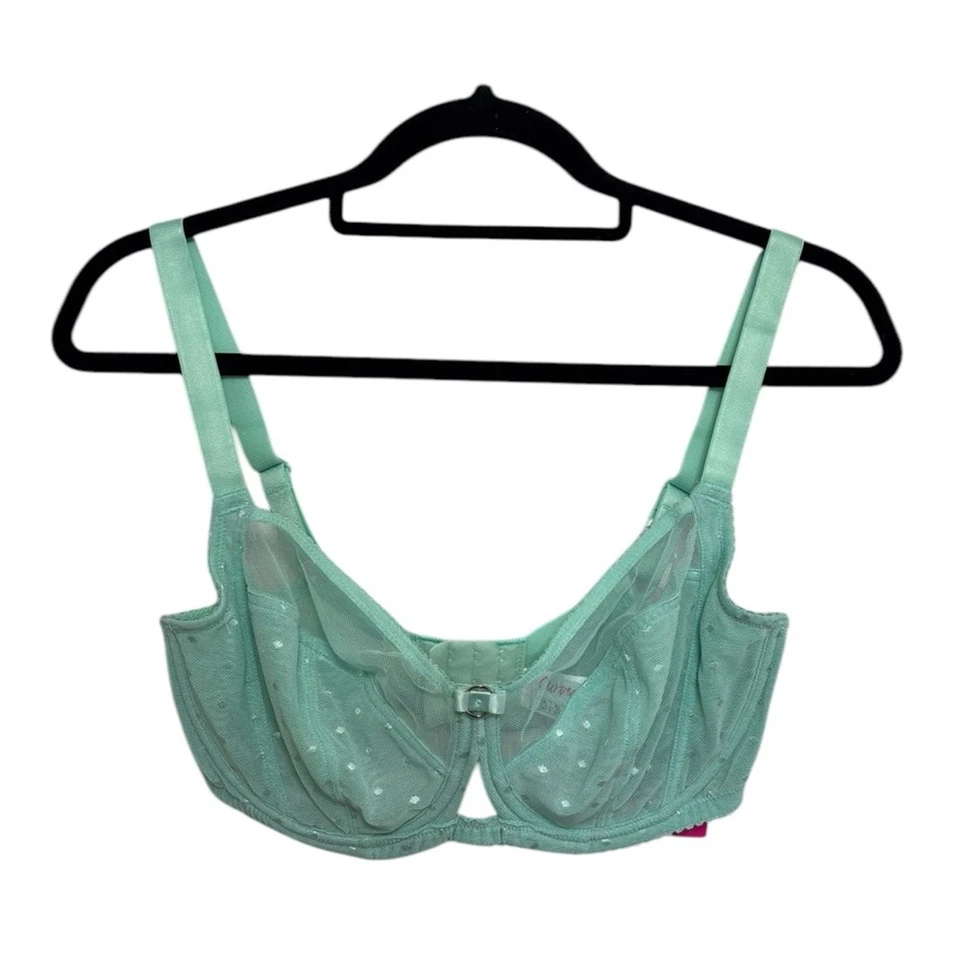 NWT Curvy Kate Victory Polka Dot Balcony Bra in Mint - Size 32H - Image 3 of 4