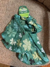St. Patrick's Day Scarf Shamrocks 60  Brand New