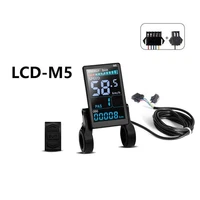E-Bike Compatible M5 Smart LCD Color Screen with light wire 5PIN+2PIN SM plug