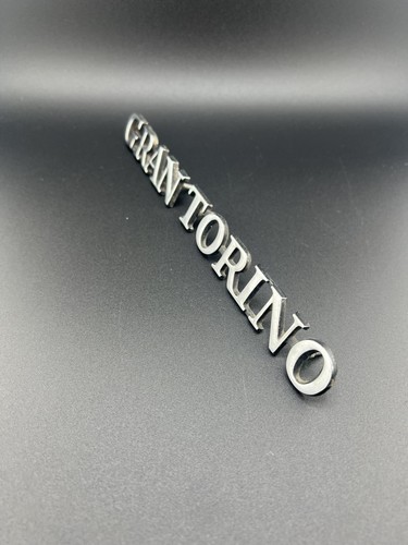 Vintage Ford Gran Torino OEM Emblem Badge D2OB-16098-DA Original Chrome Script - Picture 3 of 12