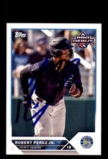 Signed Baseball Card Auto Robert Perez Jr. 2023 Topps Pro Debut #PD-173