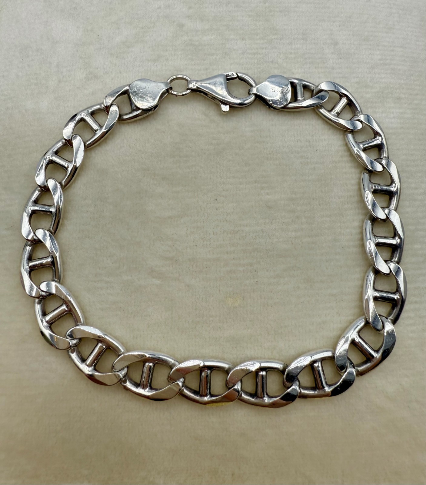 Sterling Silver Anchor Bracelet - image 1