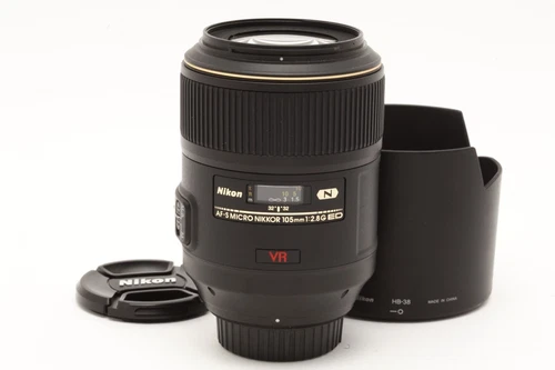 Nikon AF-S VR Micro-NIKKOR 105mm f2.8 G IF-ED Lens with Hood #47741