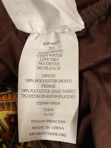 Adorable Junior Indian Princess Costume Size 11-13- Pre owned - Picture 6 of 9