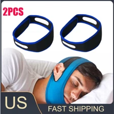 2 Pcs Anti-Snore Chin Strap For Snoring & Sleep Apnea Support Solution