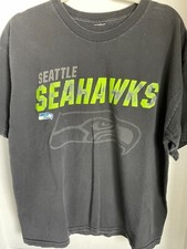 Seattle Seahawks Black with Lime Green T-Shirt