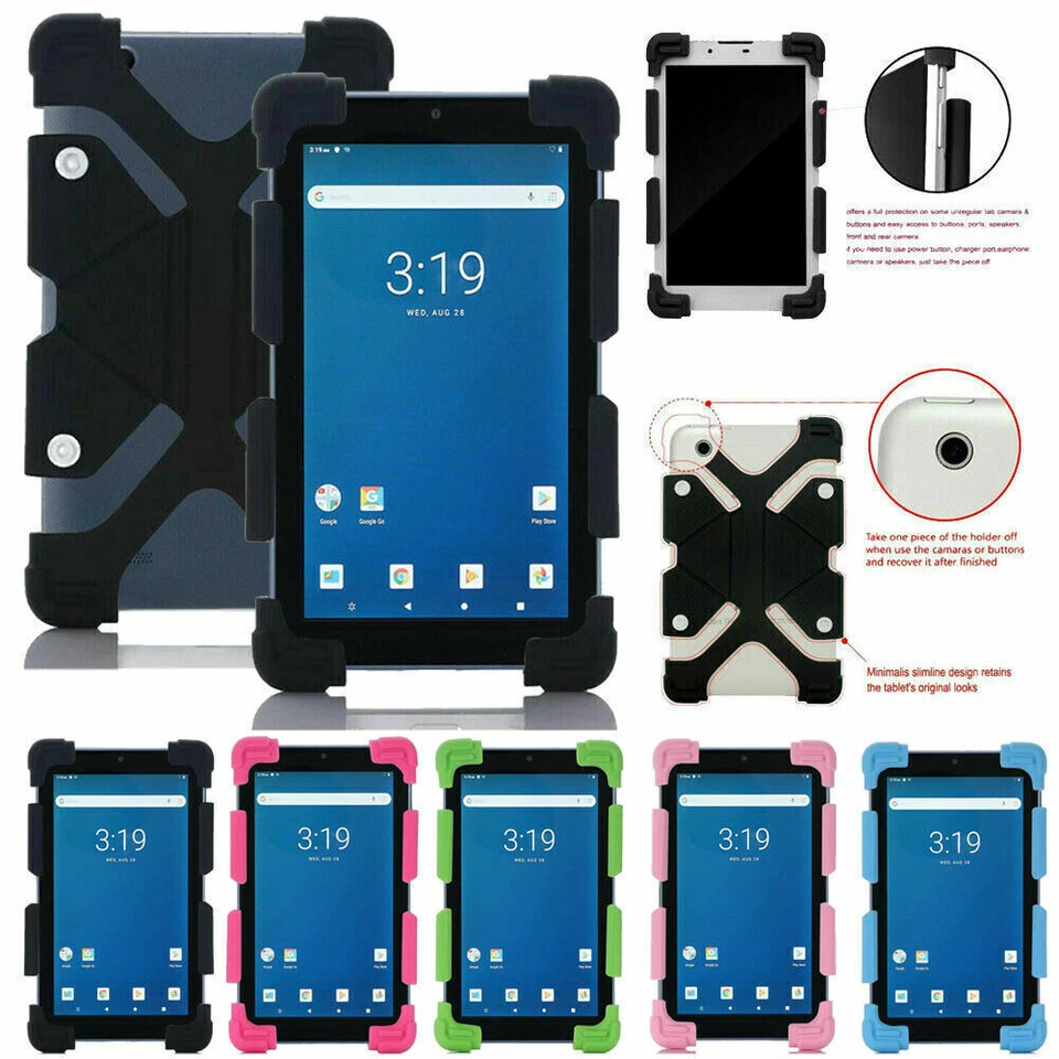 Tablet Cover Case Shockproof Silicone Shell For Lenovo Tab M7 M8 M10 E7 E8 E10 - Image 4 of 4