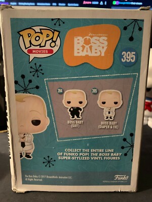Funko Pop! Boss Baby (Diaper & Tie) Figure #395 Damaged Box w