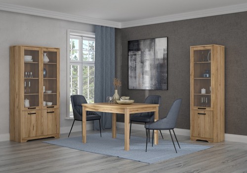 Vitrine JOADAKIS JDKV721 Wohnzimmerschrank 94x192x42cm Vitrinenschrank 4 Türen - Bild 6 von 7