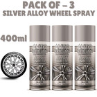 3x 400ml Silver Alloy Wheel Spray Paint Aerosol Auto Car Lacquer Restore Metal