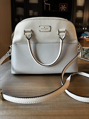 Kate Spade Grove Street Carli Purse Bag in White Gray