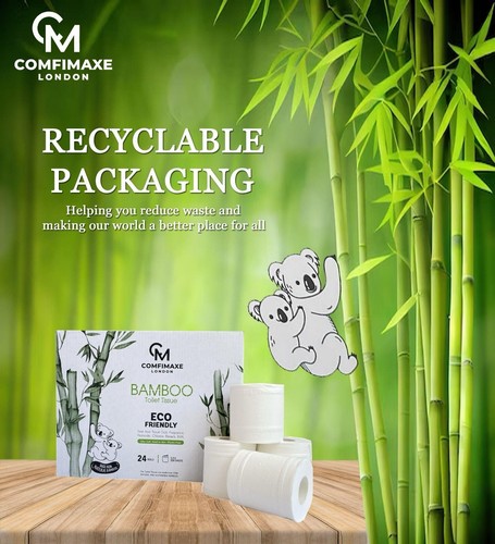 COMFIMAXE® 100% Bamboo Toilet Paper | 3Ply Toilet Paper | Bulk Buy 96 Rolls - Picture 5 of 6