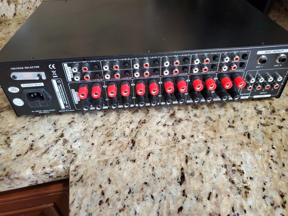 FOR PARTS - Pyle PT12050CH 12-Channel Wireless Bluetooth Amplifier,6000 Watt - Image 3 of 3