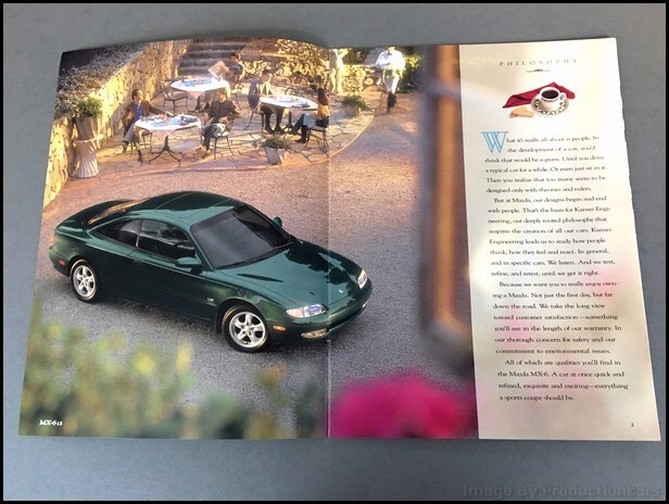 1996 Mazda Mx-6 Mx6 16-page Original Car Sales Brochure Catalog | eBay